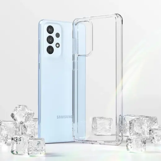 Ringke Fusion tpu case with frame for Samsung galaxy a73 transparent Photo