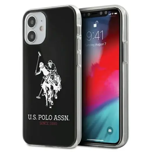 U.S. Polo USHCP12STPUHRBK Big Horse maciņš telefonam iPhone 12 Mini melns