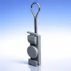 Qoltec Fixture for fiber cable | gray — Foto 3