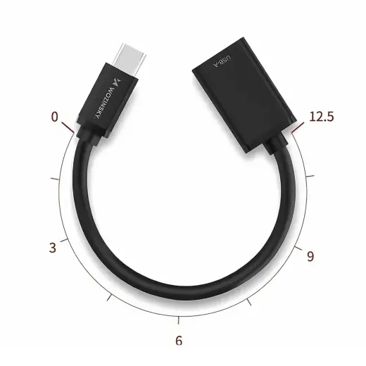 Wozinsky WOTGY1S USB-C 3.0 (male) - USB-A 3.0 (female) OTG Adapter - Black Фото num