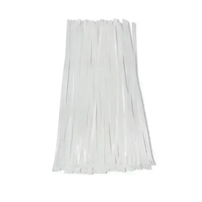 Qoltec Reusable Self-locking cable tie | 7.2*400 mm | Nylon UV | White Foto 12