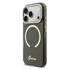 Guess IML Glitter Script Strap MagSafe Case for iPhone 17 Pro Black Foto 1