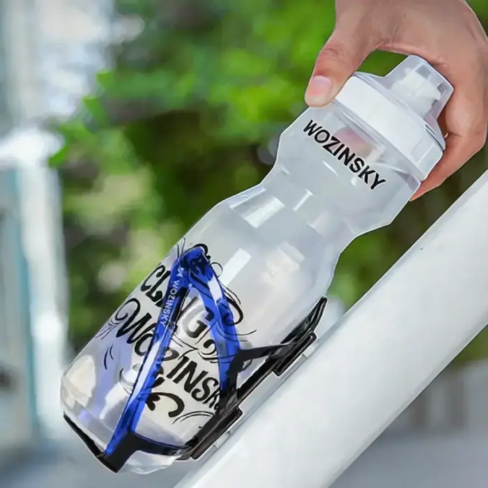 Wozinsky WUR-01BB Bike Bottle Holder Basket - Black and Blue Фото num