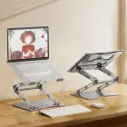 Wozinsky WRS-CPY75DSS Aluminum Laptop and Tablet Stand + Free Smartphone Stand - Silver Foto 41