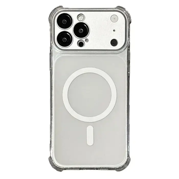 iPhone 18 Pro Max / 17 Pro Max Magnetic TPU Case with Detachable Camera Cover - Transparent