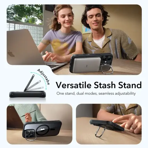 ESR CLASSIC HYBRID KICKSTAND MAGSAFE IPHONE 17 CLEAR|BLACK Foto 7