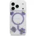 Case Guess Resin Flowers Glitter MagSafe for iPhone 17 Pro purple Foto 3