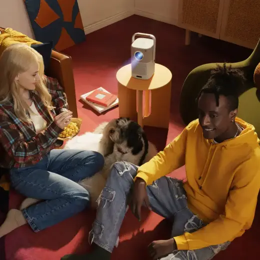 Yaber T2 Plus LCD FullHD 1080p Multimedia Projector with JBL Speakers - Beige Foto 16