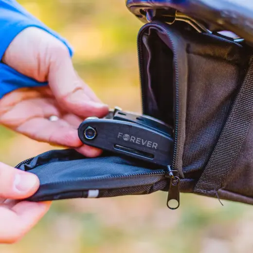 Velosipēda sēdekļa soma SB-100 Forever Outdoor melna Foto 4