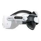 BoboVR E3 Pro Head Strap with Battery for Meta Quest 3 and 3S - White and Black Photo