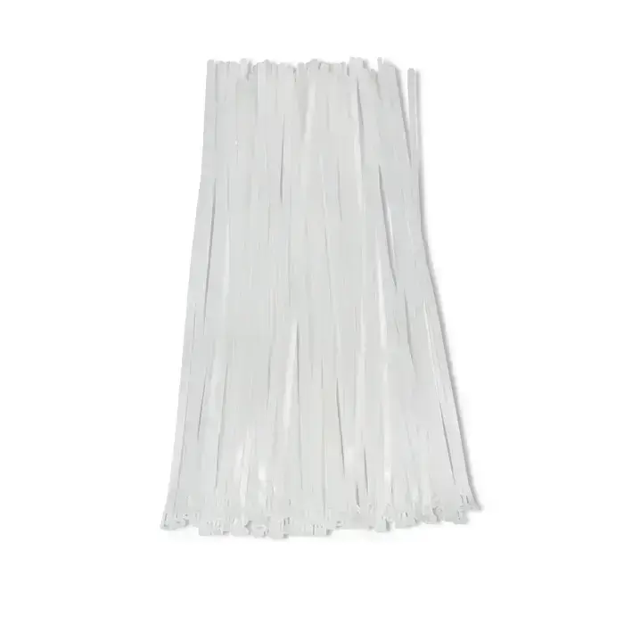 Qoltec Reusable Self-locking cable tie | 7.2*450 mm | Nylon UV | White Фото num