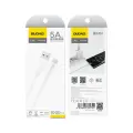 Dudao L4SM USB-A | micro USB cable 5A 1m - white Foto 2