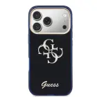 Guess IML 4G Script Metal Logo Case for iPhone 17 Pro Blue Foto 2