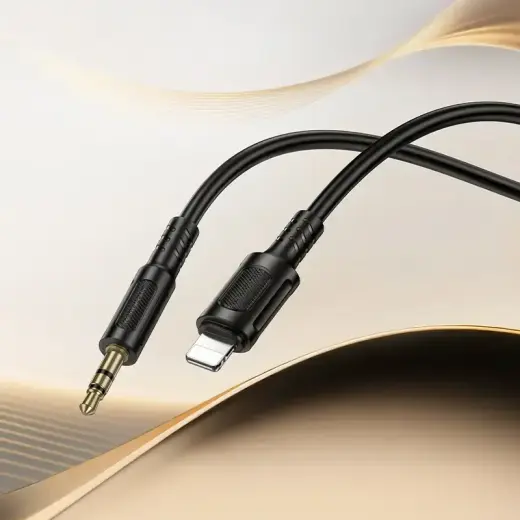 Borofone Cable AUX BL25 Nice - Lightning to jack 3,5mm - 1 metre black Foto 8