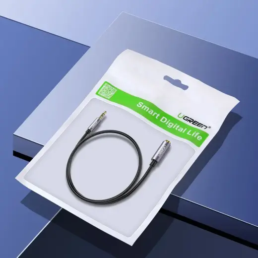 UGREEN AUX Cable Extension mini-jack 3,5 mm, 3m (Gray) Photo