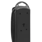 Qoltec Surge protector | 6 sockets | 3m | Black — Foto 8