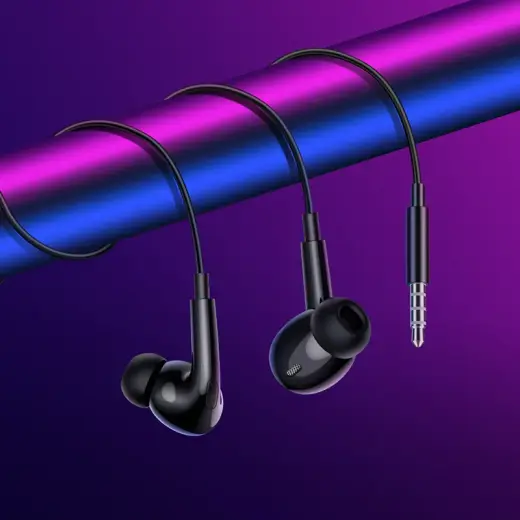 Borofone Earphones BM100 Pro Fuente with microphone black Photo