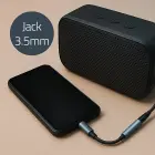 Qoltec Adapter USB-C | Jack 3.5mm | 10cm | Aluminium — Photo 3