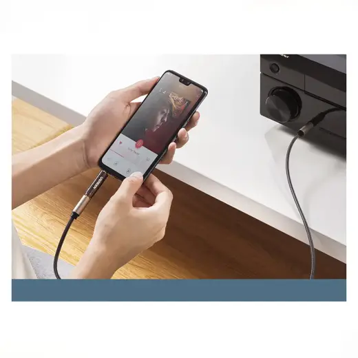 UGREEN adapter | adapter from 3.5 mm jack to 6.5 | 6.35 mm mini jack (grey) Photo