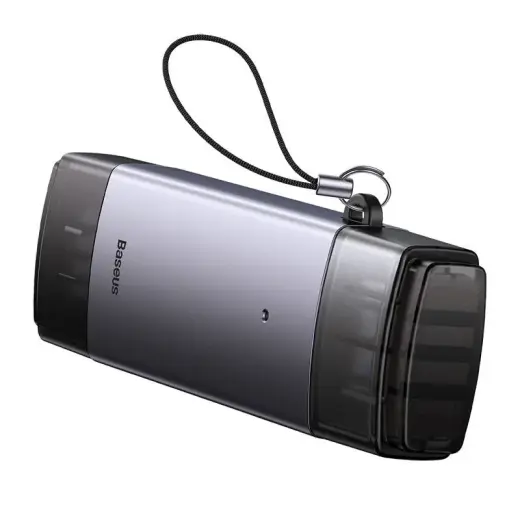 Baseus Lite Series SD|TF memory card reader, USB + USB-C (gray) Foto 5