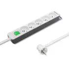 Qoltec Power strip | 5 sockets | 1.8m | White-grey Foto 2