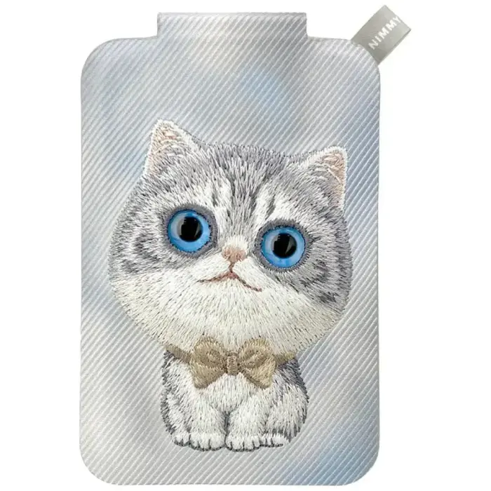 Magnetic phone wallet stand  Nimmy New Big-Eye Cute Pets 2.0 Cat grey