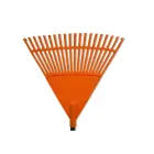 Leaf Rake with handle orange 45cm (20 tines) — Photo 2