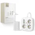 Tech-Protect PCS3X4 power strip, 3 sockets, 2xUSB-A, 2xUSB-C 200 cm - white Photo
