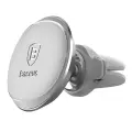 Magnetic Air Vent Car Mount Holder Baseus with cable clip (silver) Photo