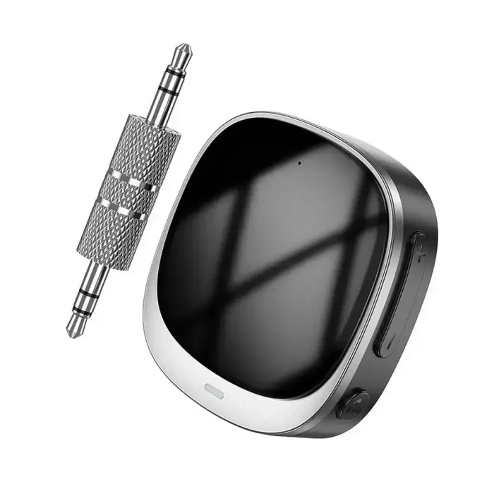 Adapter AUX bluetooth Jack 3,5 mm Hoco with display E80 black Photo