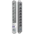 Qoltec Surge protector | 8 sockets | 1.8m | Grey — Foto 1