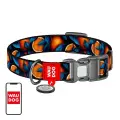 Waudog "Oranges" nylon dog collar with QR code, size M Photo