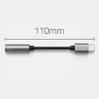 Qoltec Adapter USB-C | Jack 3.5mm | 10cm | Aluminium — Photo 7