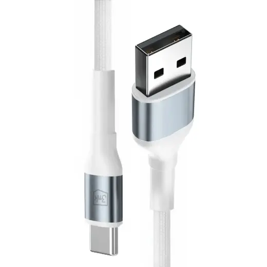 3mk Hyper Cable N-SERIES USB-A | USB-C 1m 9V|2A 18W | white Foto 2