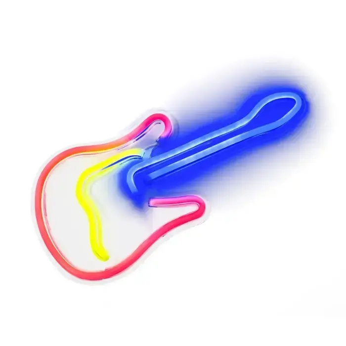 NEON NA ŚCIANĘ LED na USB - Gitara model