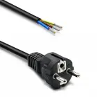 Qoltec SCHUKO CEE 7/7 power cable | copper Cu | stripped and soldered | 3x1.00 mm² | 1.8 m Foto 1