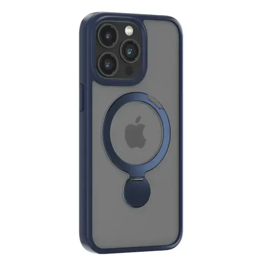 Comma Joy Shark phone case with MagSafe support for iPhone 15 Plus blue