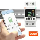 Qoltec Single-phase electronic wattmeter | energy consumption meter | DIN35 | Remote control | Measurement history | Wi-Fi | TUYA | Smart life — Foto 2