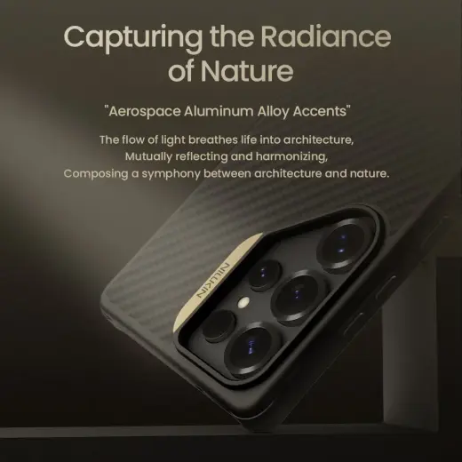 Nillkin Synthetic Fiber PRO Magnetic Hard Case for Samsung Galaxy S25 Ultra Black Фото num