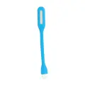 Mini LED Lamp Silicone USB Light blue Foto 2