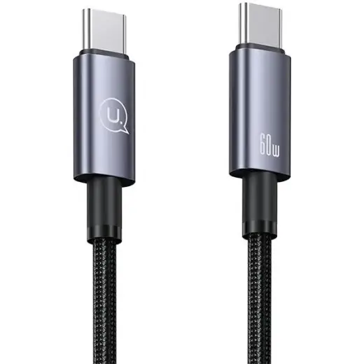 USAMS Kabel USB-C na USB-C 60W 1,2m Fast Charging stalowy|tarnish SJ661USB01 (US-SJ661) Фото num