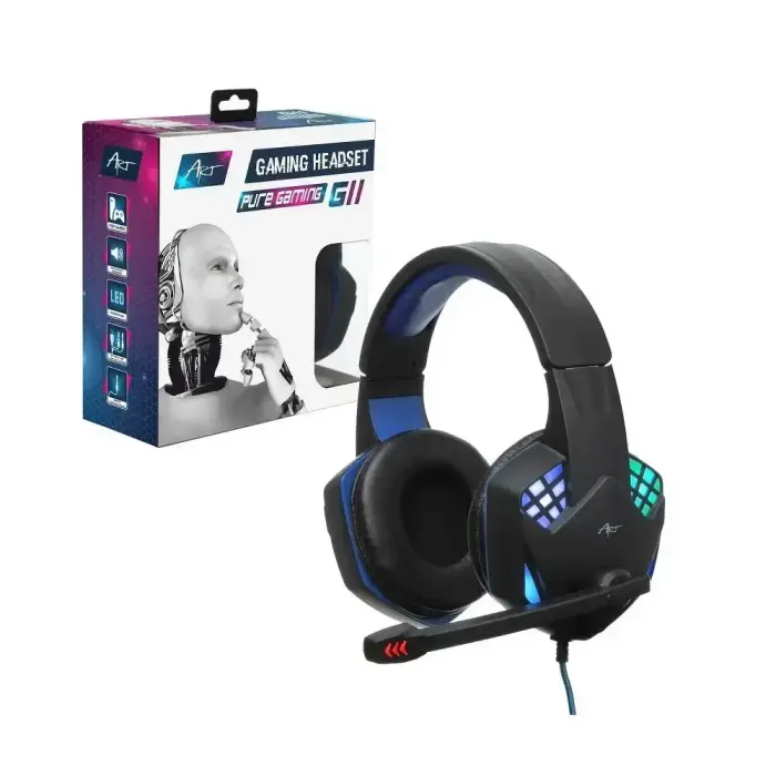 Wire headphones Jack 3,5 mm / USB A Art gaming G11 black Foto 7