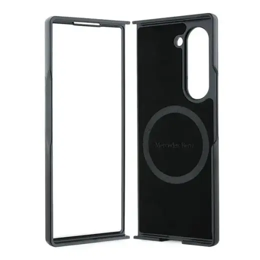 Mercedes MEHMZFD623RBGVK Z Fold6 F956 czarny|black Leather Wood Imitation MagSafe Фото num