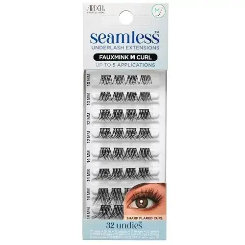 Ardell Seamless False Eyelashes, Fauxmink M Curl, 32 CT Foto 1