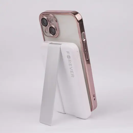 Forever MACS-100 magnetic wireless charging station with power bank white 5in1 Фото num