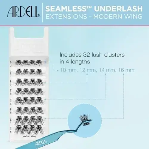 Ardell Seamless False Eyelashes, Modern Wing, 32 CT Foto 5