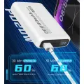 SENDEM PH82 ārējais akumulators (powerbank) | 20000 mAh | 22.5W | USB-C, USB-A | LED ekrāns | balts Foto 2