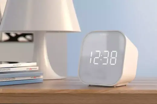 PHILIPS radio pulkstenis, balts Photo