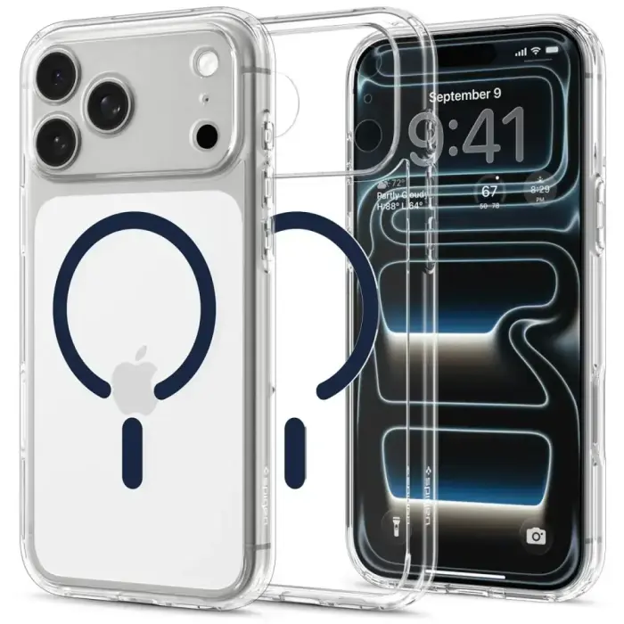 SPIGEN ULTRA HYBRID MAGSAFE IPHONE 17 PRO / 18 PRO CLEAR/DEEP BLUE
