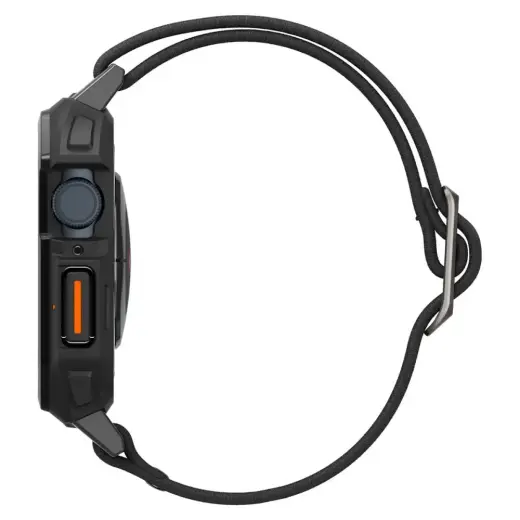 Spigen Lite Fit Pro case with strap for Apple Watch 4 | 5 | 6 | 7 | 8 | 9 | SE (44 | 45 mm) - matte black Фото num